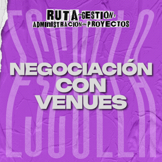 Taller Negociación con Venues